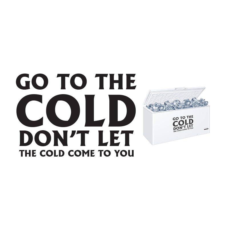 Go To The Cold JUMBO Vinyl Sticker - 300mm W x 400mm H – Grounded Ginger