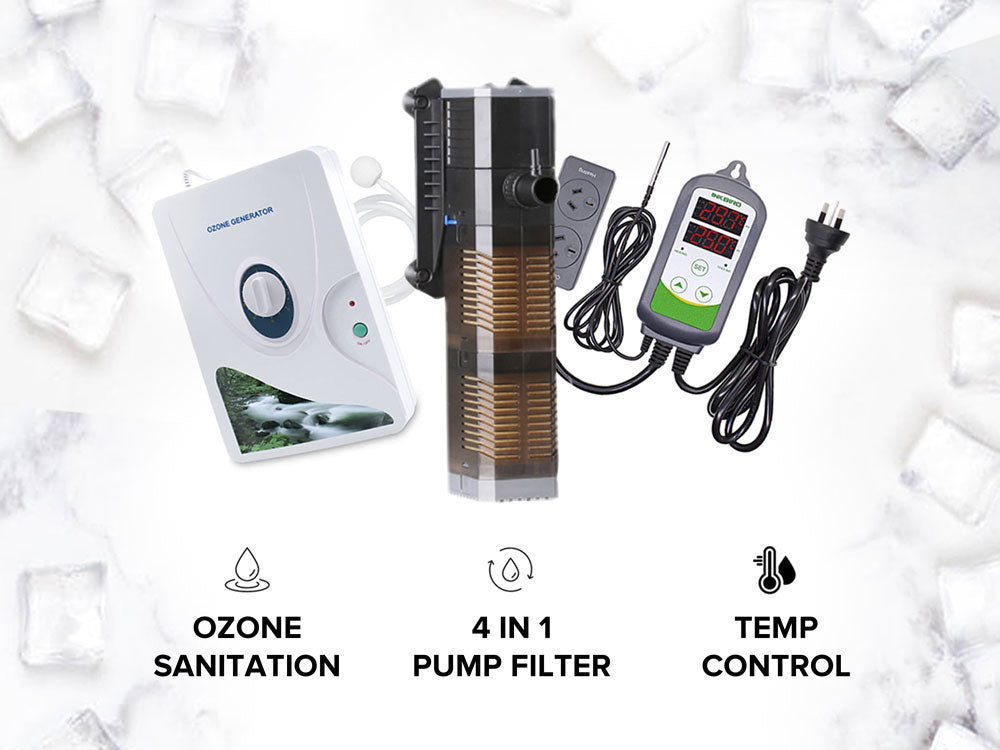 ICE BATH WATER SANITATION & FILTRATION KIT Grounded Ginger