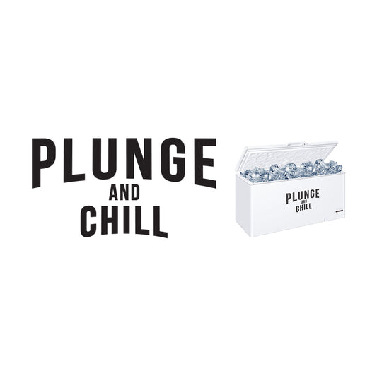 Plunge & Chill JUMBO Vinyl Sticker - 300mm W x 400mm H