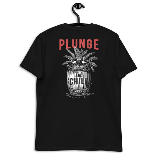 Plunge & Chill Ice Barrel Unisex Tee for Cold Water Therapy, Ice Bath and Hydrotherapy Enthusiasts
